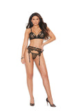 Push-up and Lace Garter Set